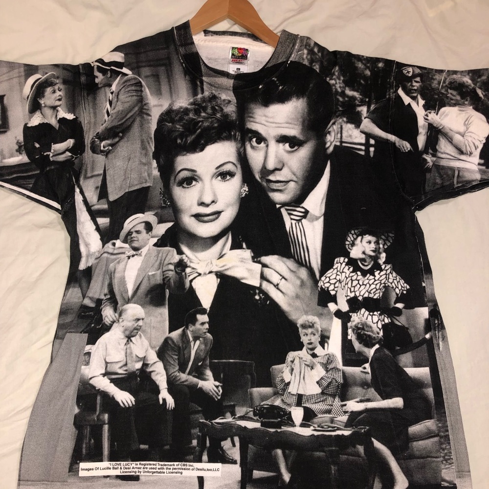 I LOVE LUCY VINTAGE ALL OVER PRINT SIZE: XL RARE